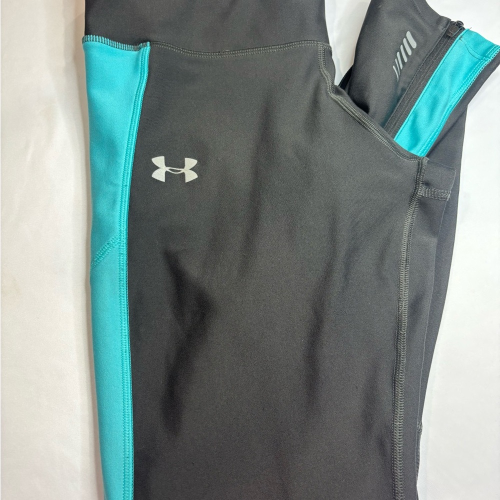 Women's Under Armour Black & Teal Performance Tank